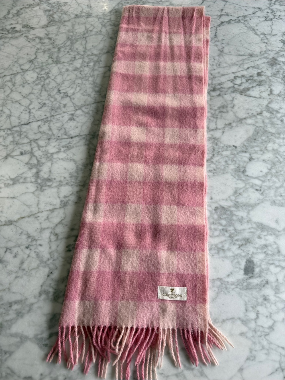 Pink Wool Scarf by Courreges